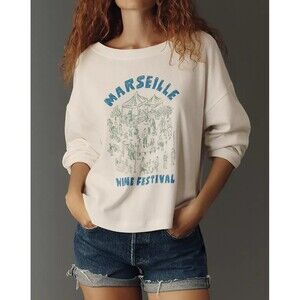 Anthropologie Pilcro Great Escape Long-Sleeve Pullover Top Printed XXS 286452